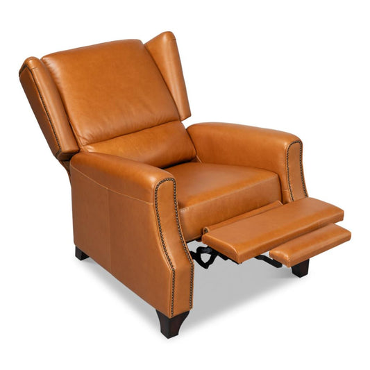 Bradford Brown Leather Recliner