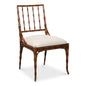 Elora White Performance Fabric Armless Dining Chair