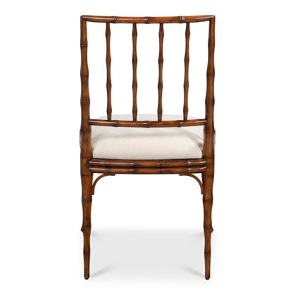 Elora White Performance Fabric Armless Dining Chair