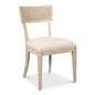 Ridge Cream Performance Fabric Armless Dining Chair
