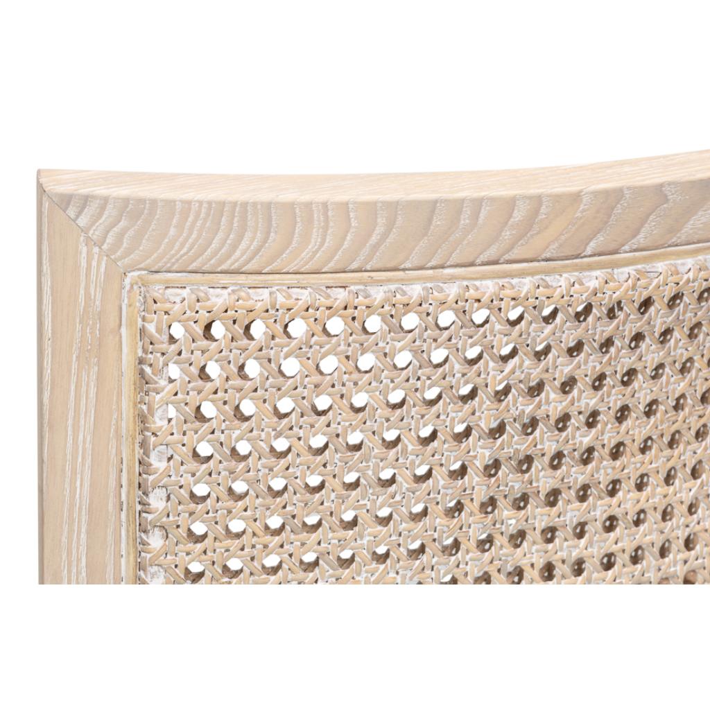 Ridge Cream Performance Fabric Armless Dining Chair