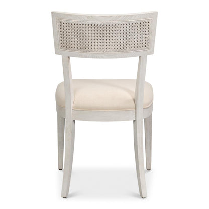 Ridge Cream Performance Fabric Armless Dining Chair