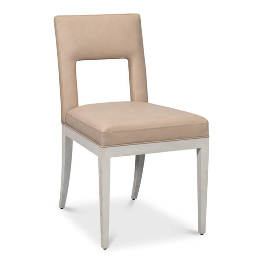 Solace Leather Armless Dining Chair