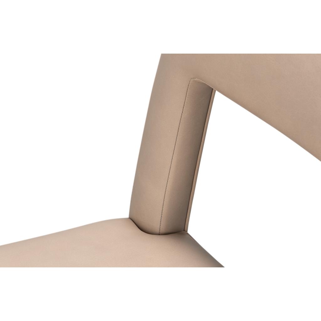 Solace Leather Armless Dining Chair