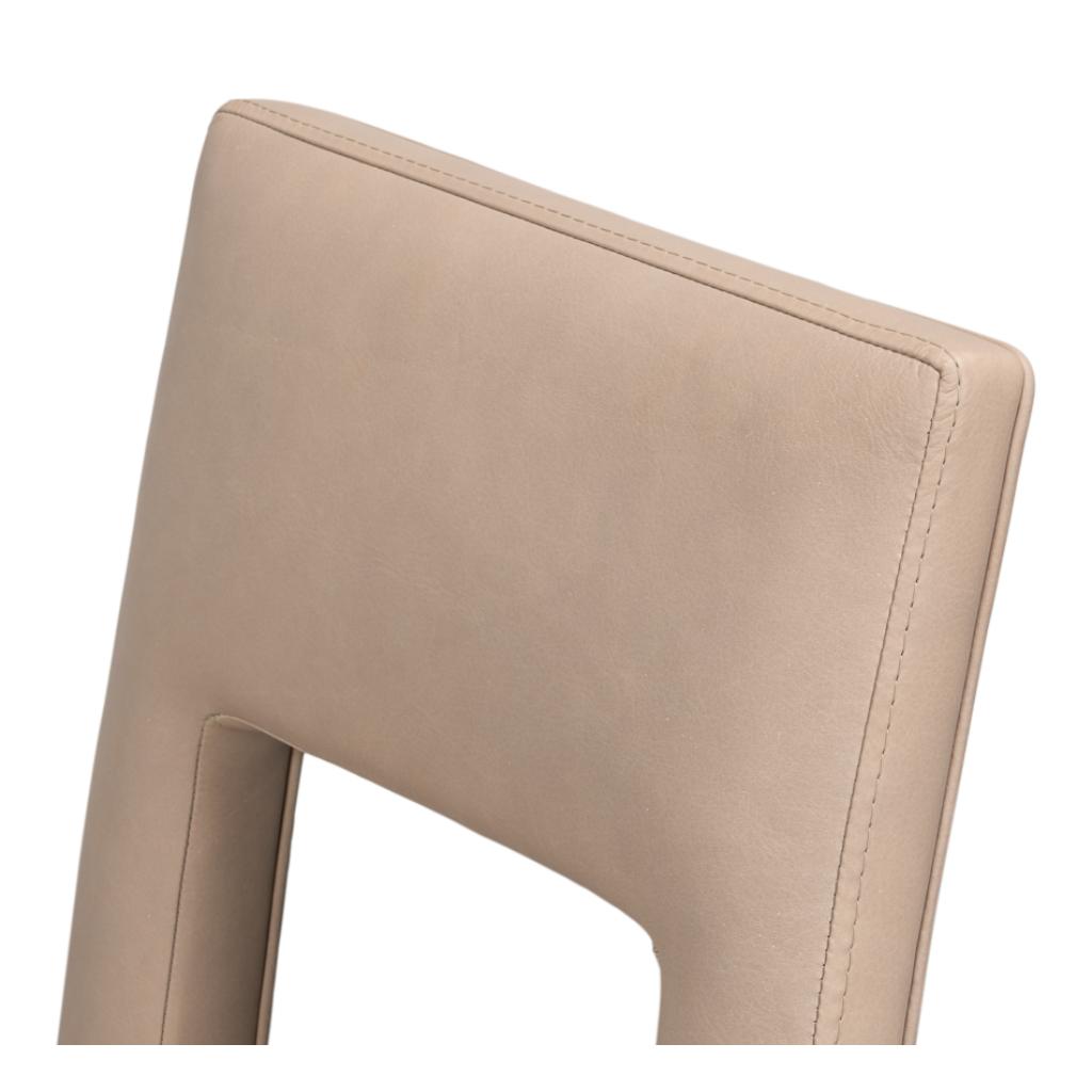 Solace Leather Armless Dining Chair