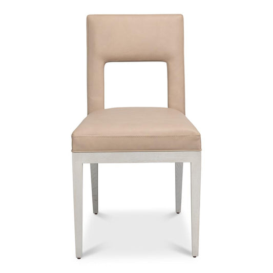 Solace Leather Armless Dining Chair