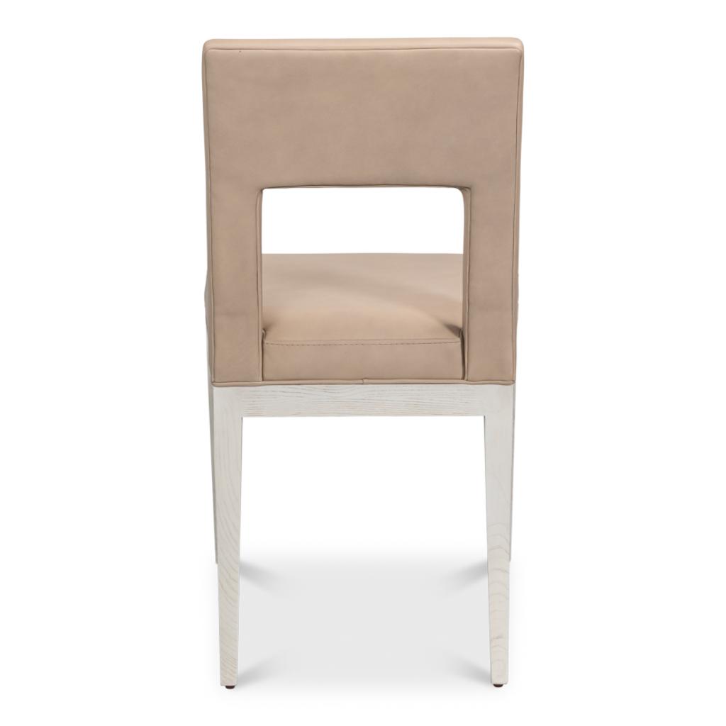 Solace Leather Armless Dining Chair
