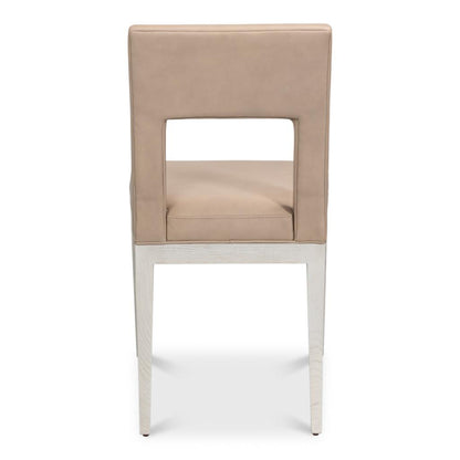 Solace Leather Armless Dining Chair