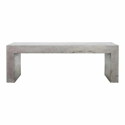 55.25 Inch Outdoor Bench Grey Contemporary-Outdoor Benches-Moe's Home-LOOMLAN