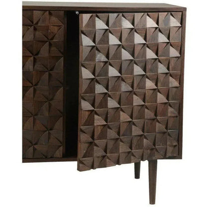 58 Inch 3 Door Brown Sideboard Mid - Century - LOOMLAN - Moe's Home - Sideboards