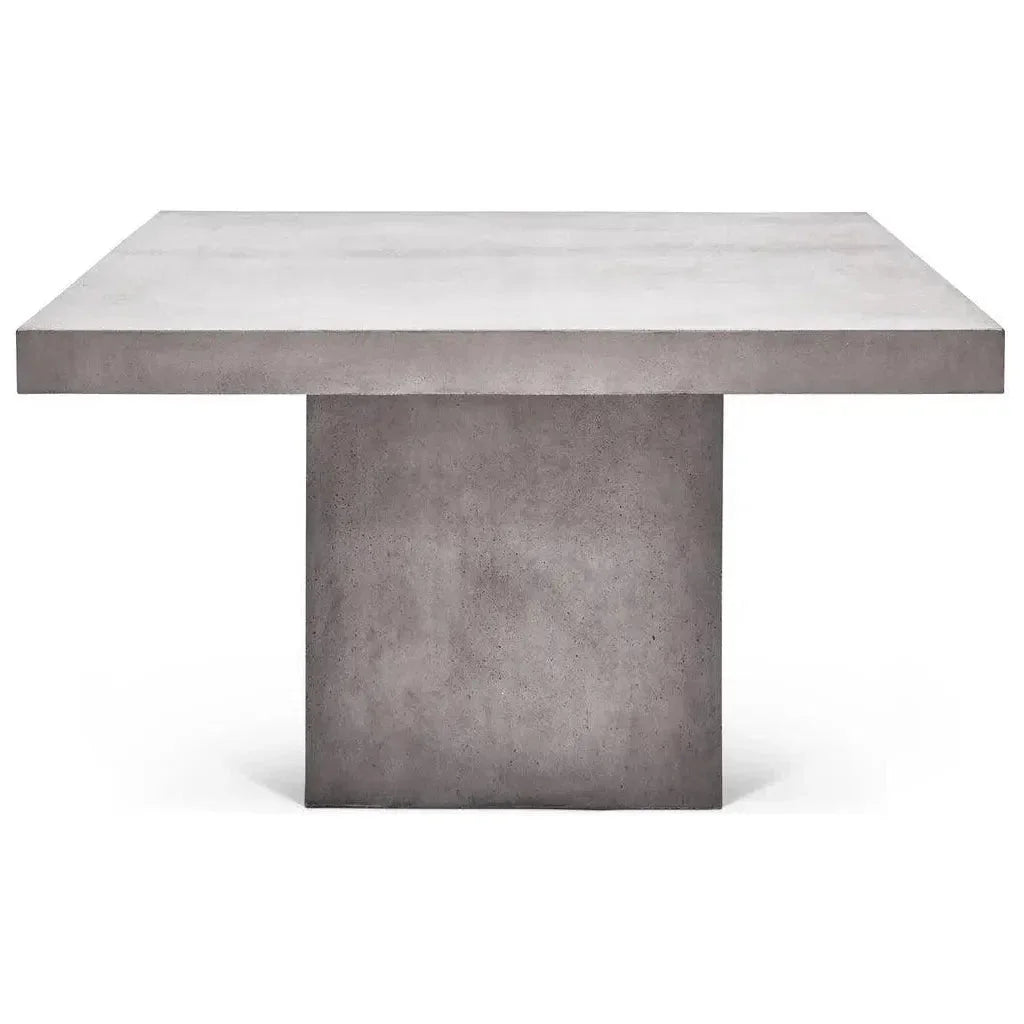 59" Una Fiber Reinforced Concrete Square Counter Table-Outdoor Counter Tables-Urbia-LOOMLAN