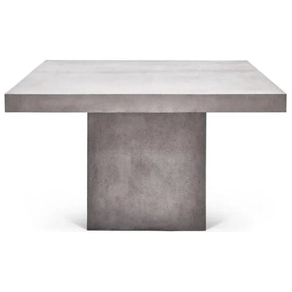 59" Una Fiber Reinforced Concrete Square Counter Table-Outdoor Counter Tables-Urbia-LOOMLAN
