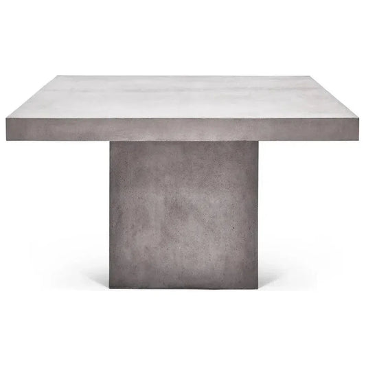 59" Una Fiber Reinforced Concrete Square Counter Table-Outdoor Counter Tables-Urbia-LOOMLAN