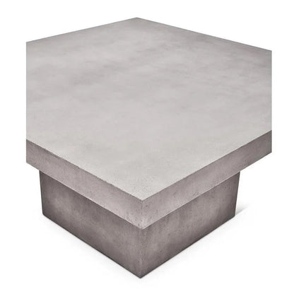 59" Una Fiber Reinforced Concrete Square Counter Table-Outdoor Counter Tables-Urbia-LOOMLAN