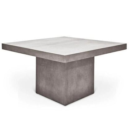 59" Una Fiber Reinforced Concrete Square Counter Table-Outdoor Counter Tables-Urbia-LOOMLAN