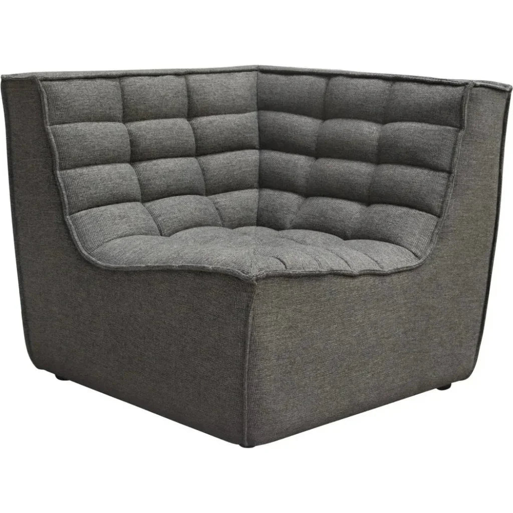 5PC Corner Modular Sectional In Grey-Modular Sofas-Diamond Sofa-LOOMLAN