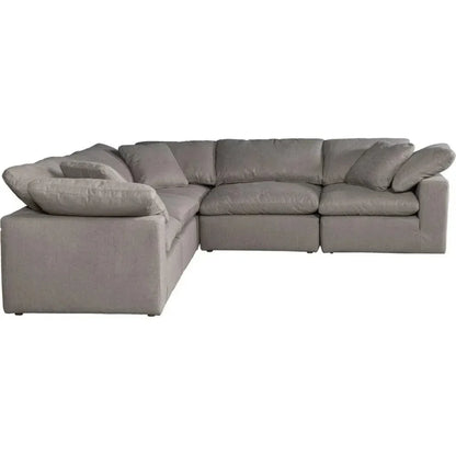 5PC Performance Terra Grey Modular-Modular Sofas-Moe's Home-LOOMLAN