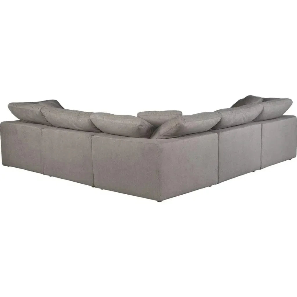 5PC Performance Terra Grey Modular-Modular Sofas-Moe's Home-LOOMLAN