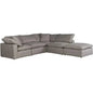 5PC Stain Resistant Terra Grey Dream Modular-Modular Sofas-Moe's Home-LOOMLAN