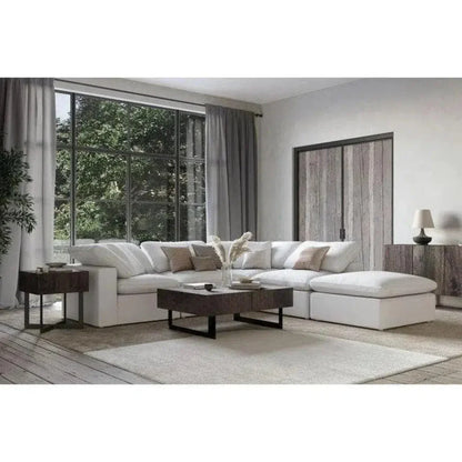 5PC Stain Resistant Terra White Dream Modular-Modular Sofas-Moe's Home-LOOMLAN