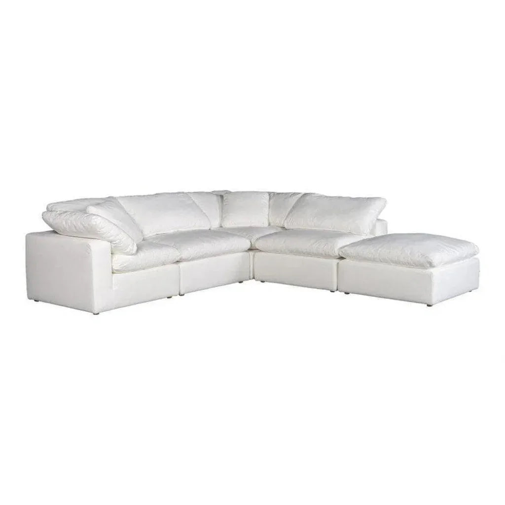 5PC Stain Resistant Terra White Dream Modular-Modular Sofas-Moe's Home-LOOMLAN