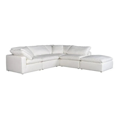 5PC Stain Resistant Terra White Dream Modular-Modular Sofas-Moe's Home-LOOMLAN