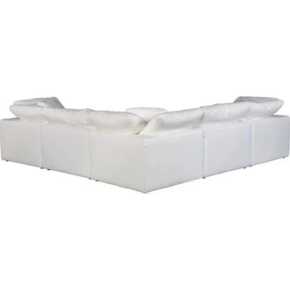 5PC Stain Resistant White Large Classic Modular-Modular Sofas-Moe's Home-LOOMLAN