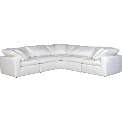 5PC Stain Resistant White Large Classic Modular-Modular Sofas-Moe's Home-LOOMLAN