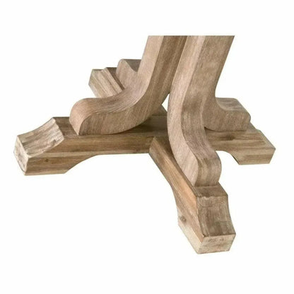 60-77" Round to Oval Extendable Dining Table Solid Wood-Dining Tables-Essentials For Living-LOOMLAN