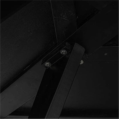 60 in Parq Wood Black Round Dining Table-Dining Tables-Moe's Home-LOOMLAN