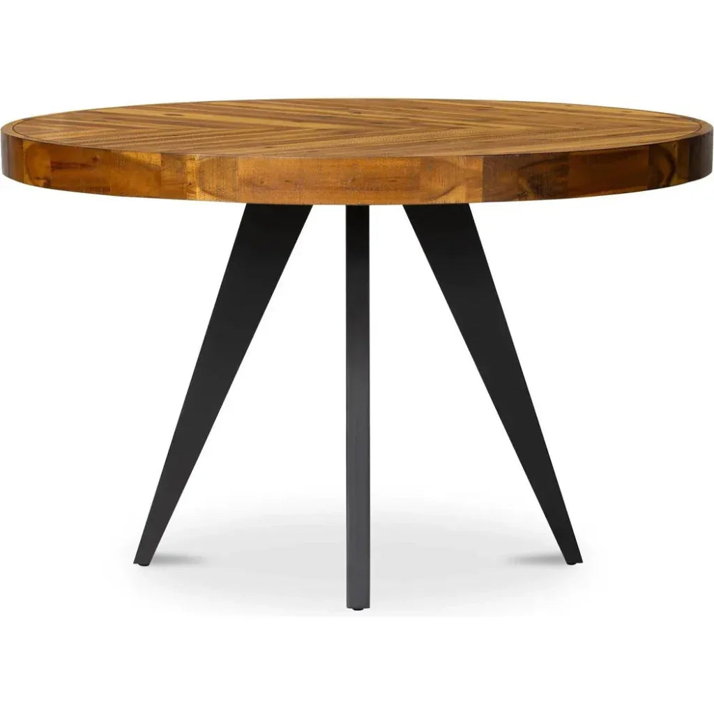 60 in. Parq NaturalVeneer Round Dining Table-Dining Tables-Moe's Home-LOOMLAN