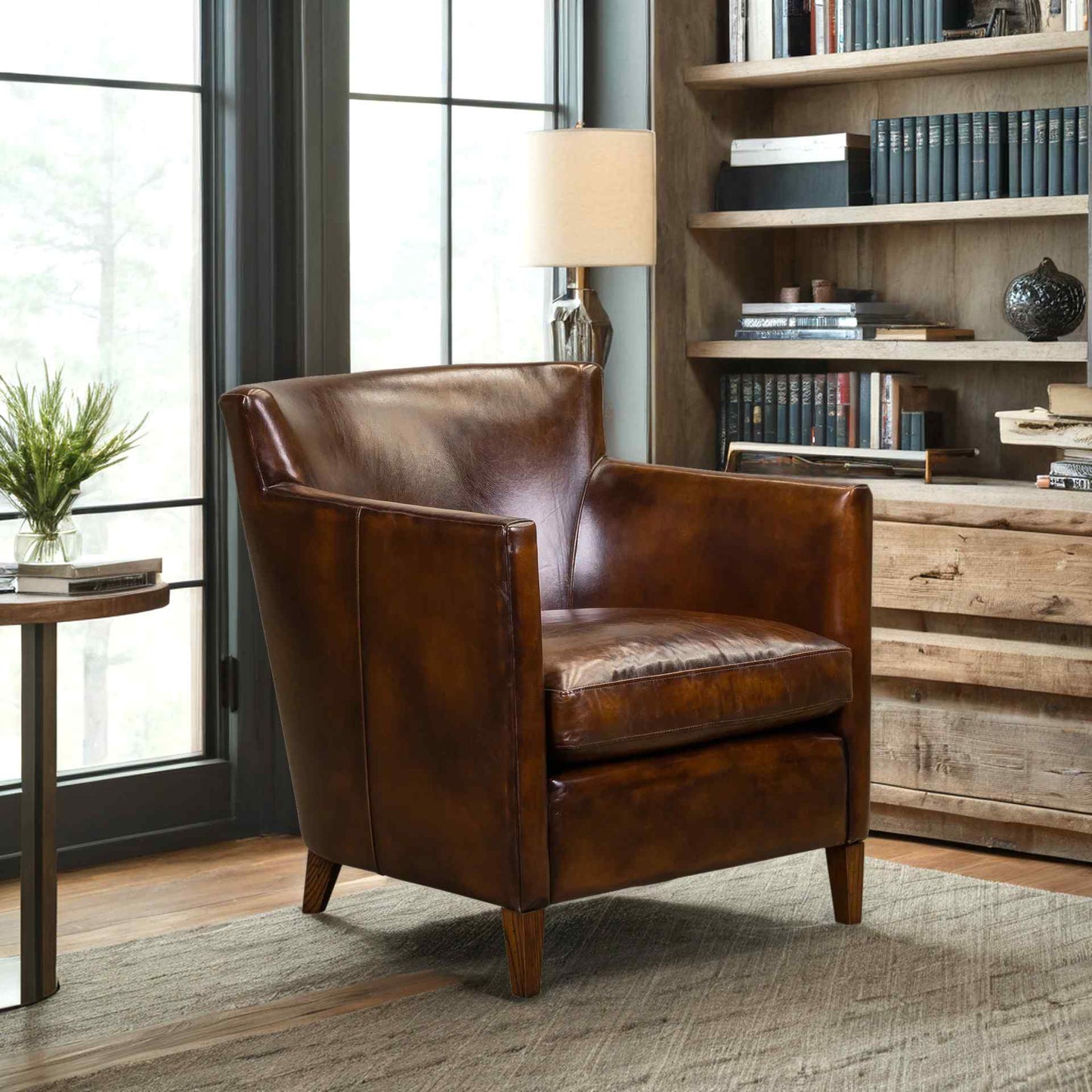 Laura Leather In Richmond Lager Chair