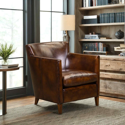 Laura Leather In Richmond Lager Chair