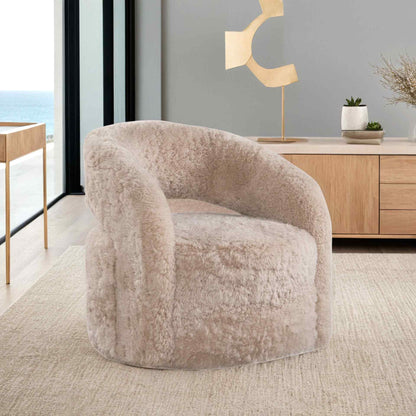 Carmel Leather Modern Elegance Swivel Chair