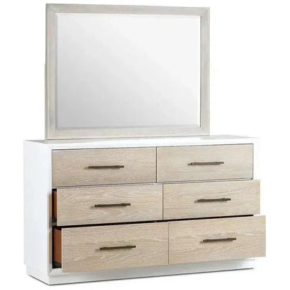 62" High Gloss Boca Grande Six Drawer Double Dresser - LOOMLAN - Panama Jack - Dressers