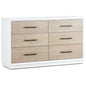62" High Gloss Boca Grande Six Drawer Double Dresser - LOOMLAN - Panama Jack - Dressers