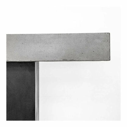 63 Inch Outdoor Bar Table Grey Contemporary-Outdoor Counter Tables-Moe's Home-LOOMLAN