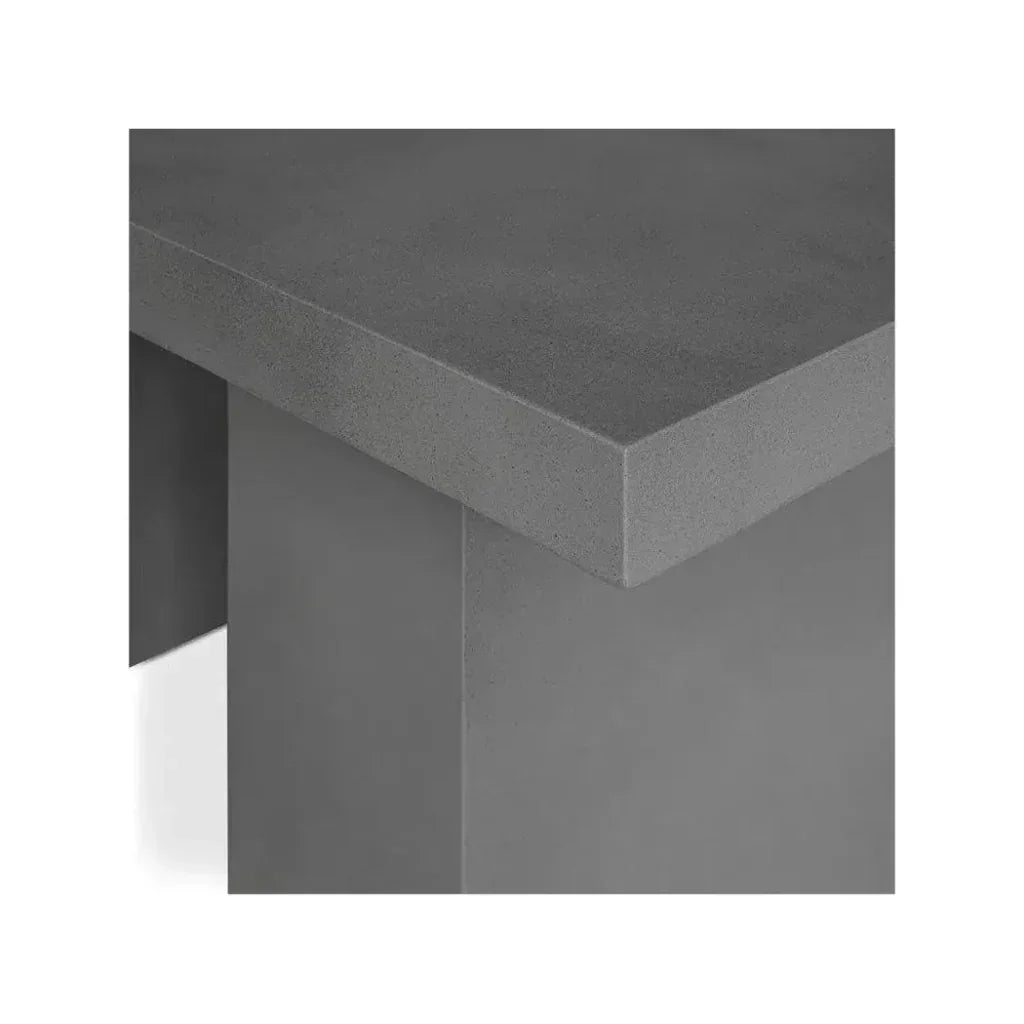 63 in Outdoor Dining Table Grey Contemporary-Outdoor Dining Tables-Moe's Home-LOOMLAN