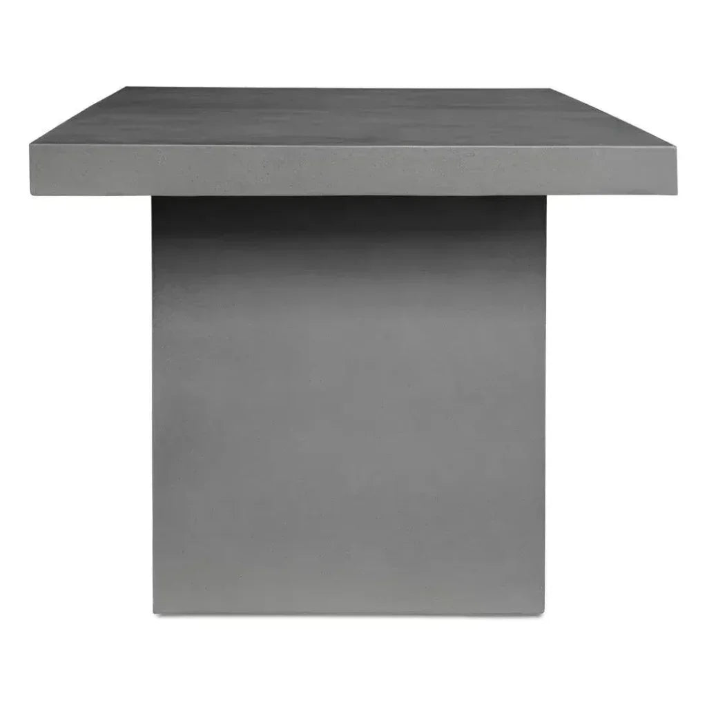 63 in Outdoor Dining Table Grey Contemporary-Outdoor Dining Tables-Moe's Home-LOOMLAN