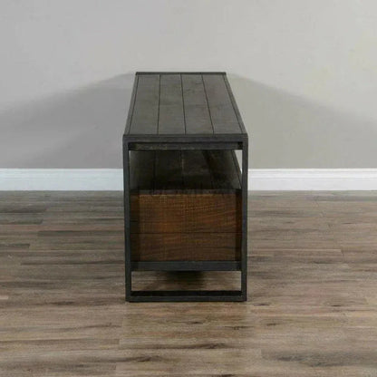 64" TV Stand Rustic Media Cabinet - LOOMLAN - Sunny D - TV Stands & Media Centers