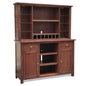 64x80 Wood Buffet Hutch Home Bar Serving Station - LOOMLAN - Sunny D - Buffets & Curios