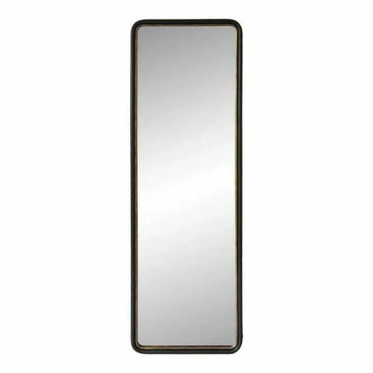 65" Tall Floor Mirror Black Industrial-Floor Mirrors-Moe's Home-LOOMLAN