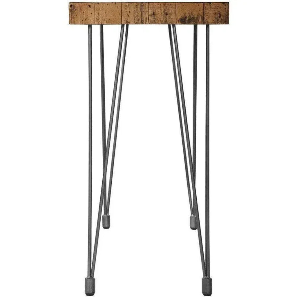 67 Inch Console Table Natural Industrial - LOOMLAN - Moe's Home - Console Tables