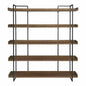 68 Inch Bookshelf Large Brown Industrial - LOOMLAN - Moe's Home - Etageres