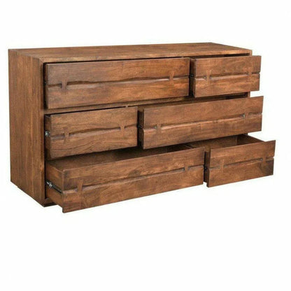 68 Inch Dresser Brown Industrial - LOOMLAN - Moe's Home - Dressers