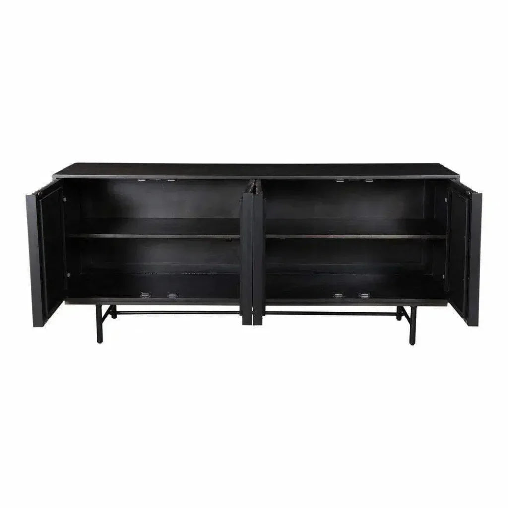 68.5 Inch Sideboard Mid Century Modern Black - LOOMLAN - Moe's Home - Sideboards