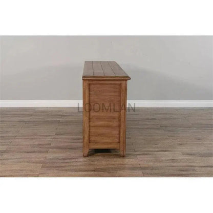 70" Brown TV Stand Glass Doors - LOOMLAN - Sunny D - TV Stands & Media Centers