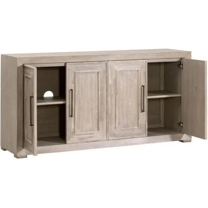 70" SolidWood Credenza With Wine Racks - LOOMLAN - Essentials For Living - Sideboards