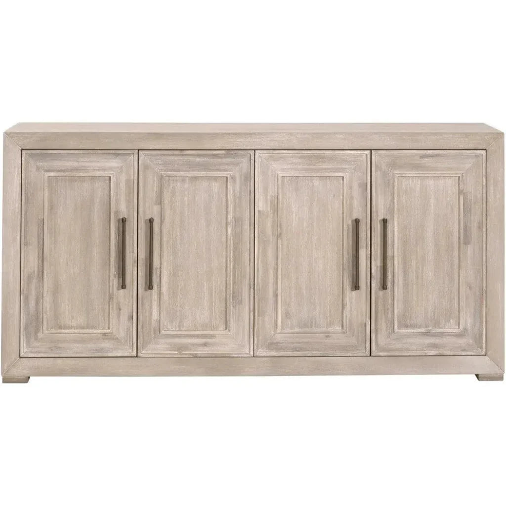 70" SolidWood Credenza With Wine Racks - LOOMLAN - Essentials For Living - Sideboards
