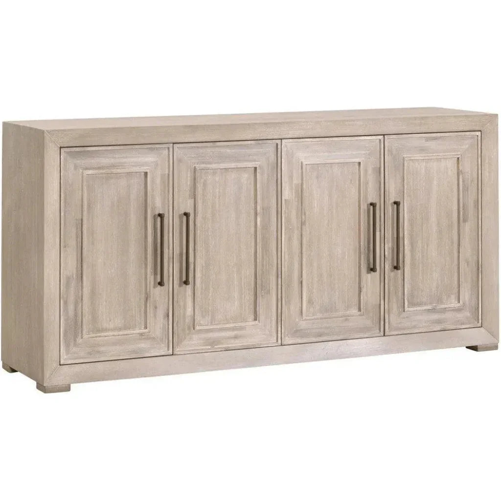 70" SolidWood Credenza With Wine Racks - LOOMLAN - Essentials For Living - Sideboards